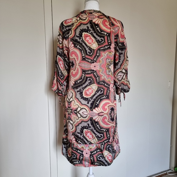 Odd Molly Sz 1 (Small) Dress Paisley Blouse Tunic - Picture 7 of 9